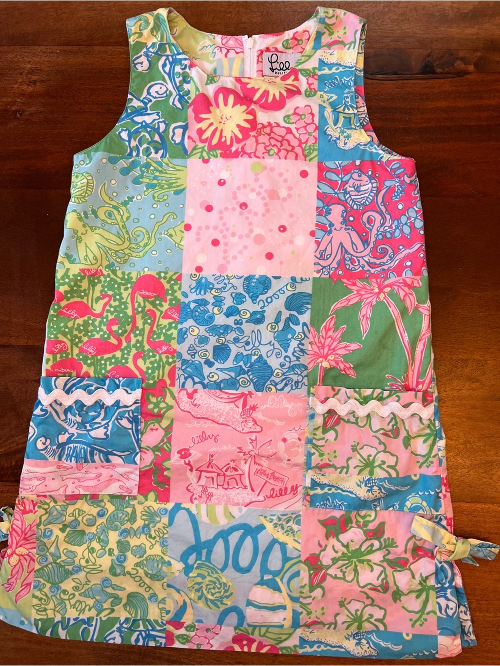 Girls Lilly Pulitzer Tropical Floral Shift Dress Size Youth 8